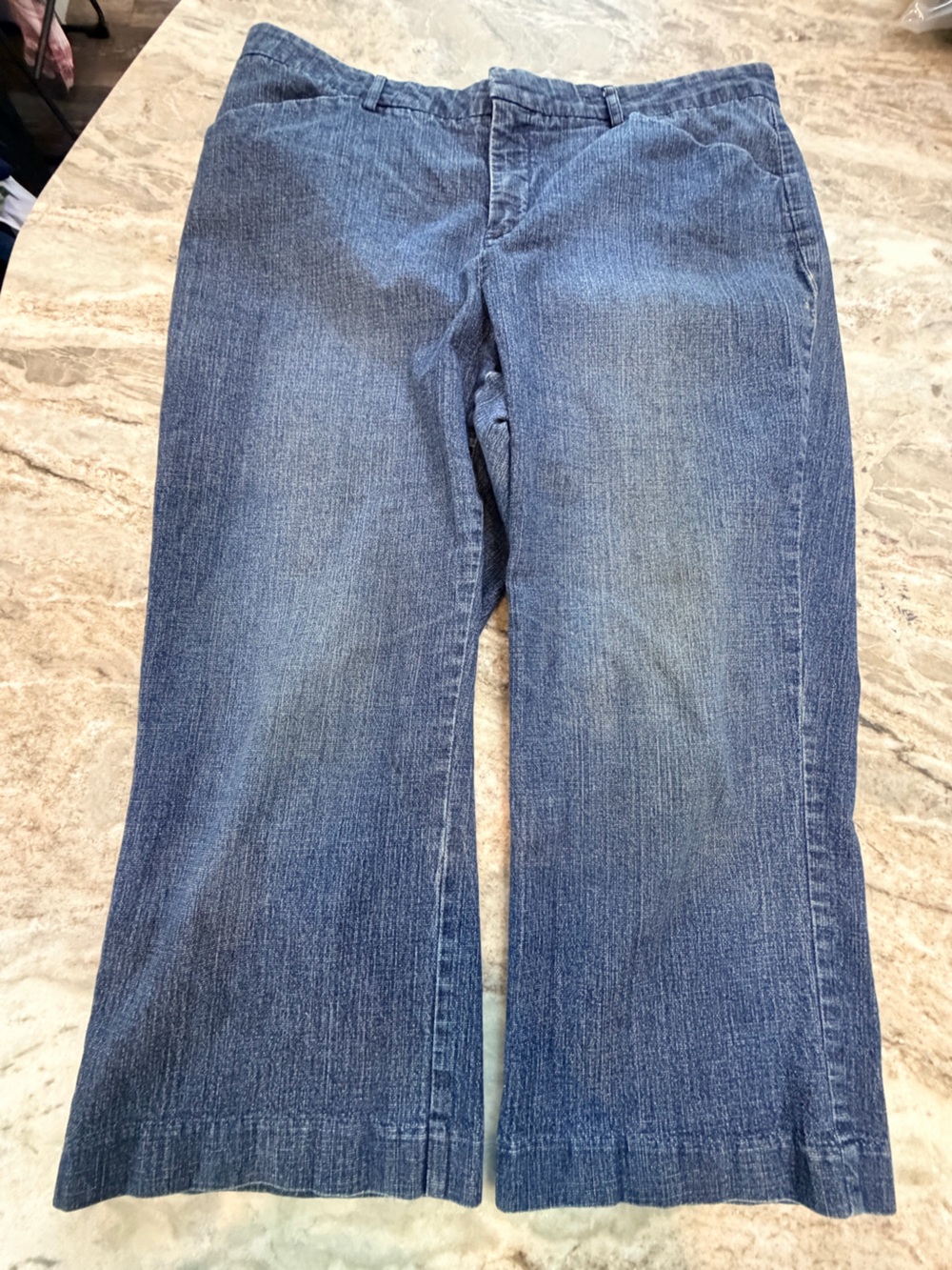 Lee One True Fit Easy Fit Jeans Women’s 16W Medium Wash Stretch Denim